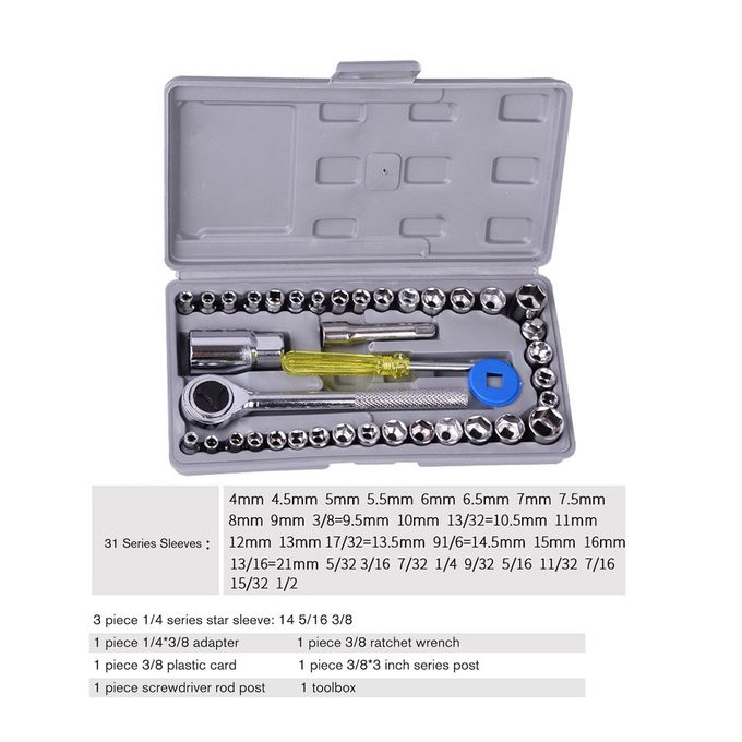 40pcs Motorcycle Tool Case Precision Socket Wrench Set Sleeve Screwdriver%20(6)