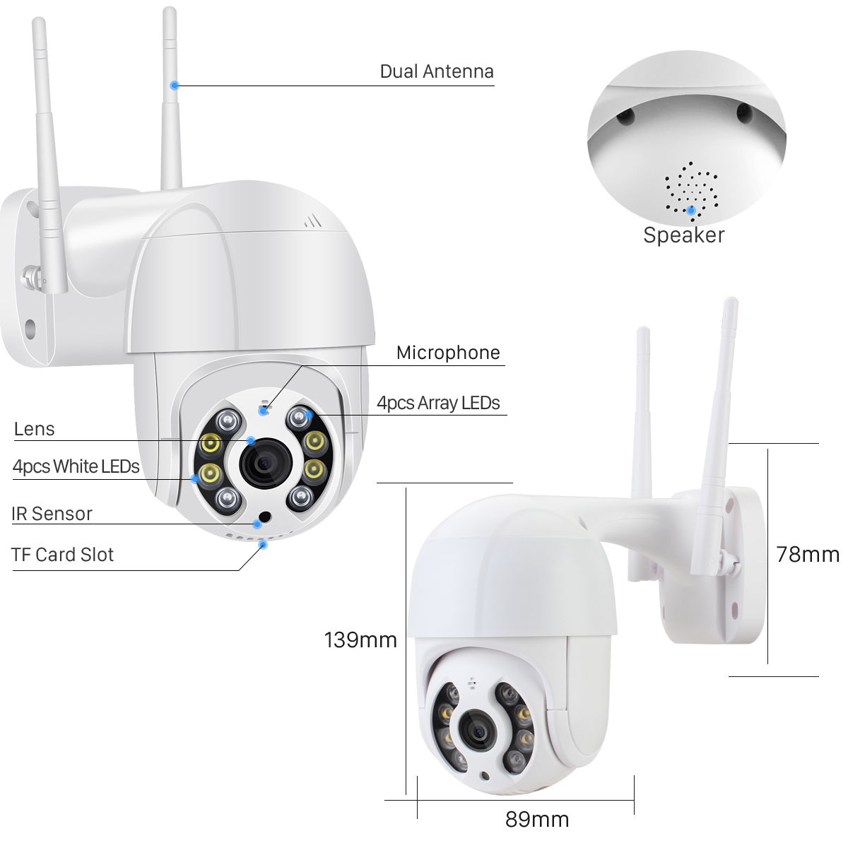 Detection Auto Tracking Waterproof WiFi IP Camera Two Way Audio Night Vision%20(12)