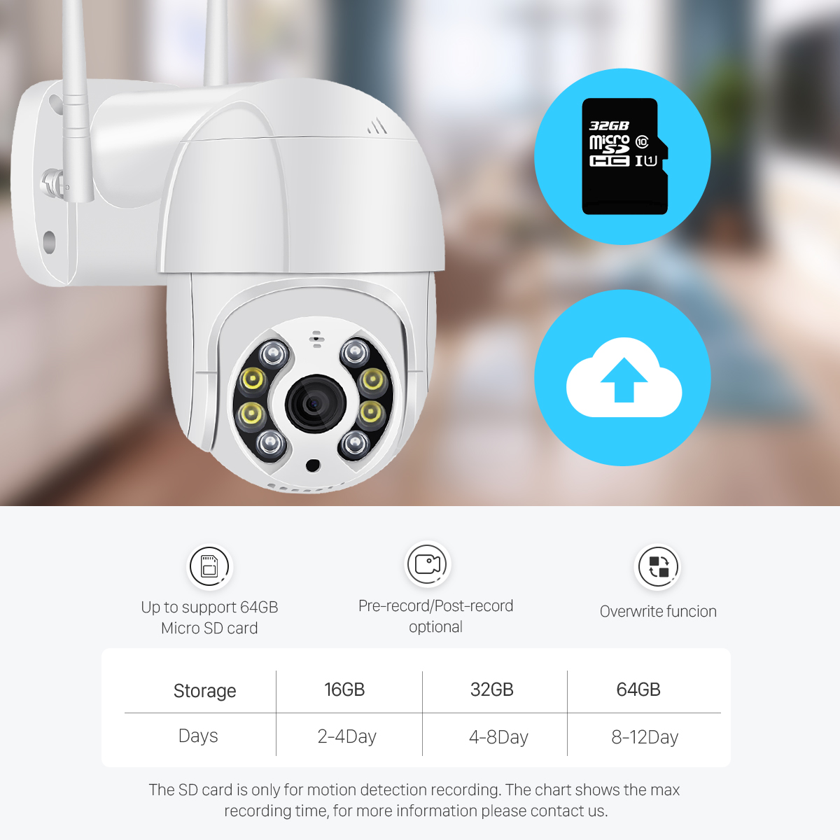 Detection Auto Tracking Waterproof WiFi IP Camera Two Way Audio Night Vision%20(8)