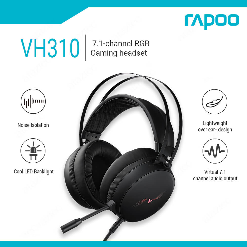 Rapoo VH310 Gaming Headset Gamer Headphones 7%20(2)