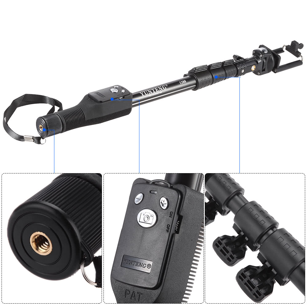 Yunteng YT 1288 Monopod With Zoom Controller Remote%20(2)