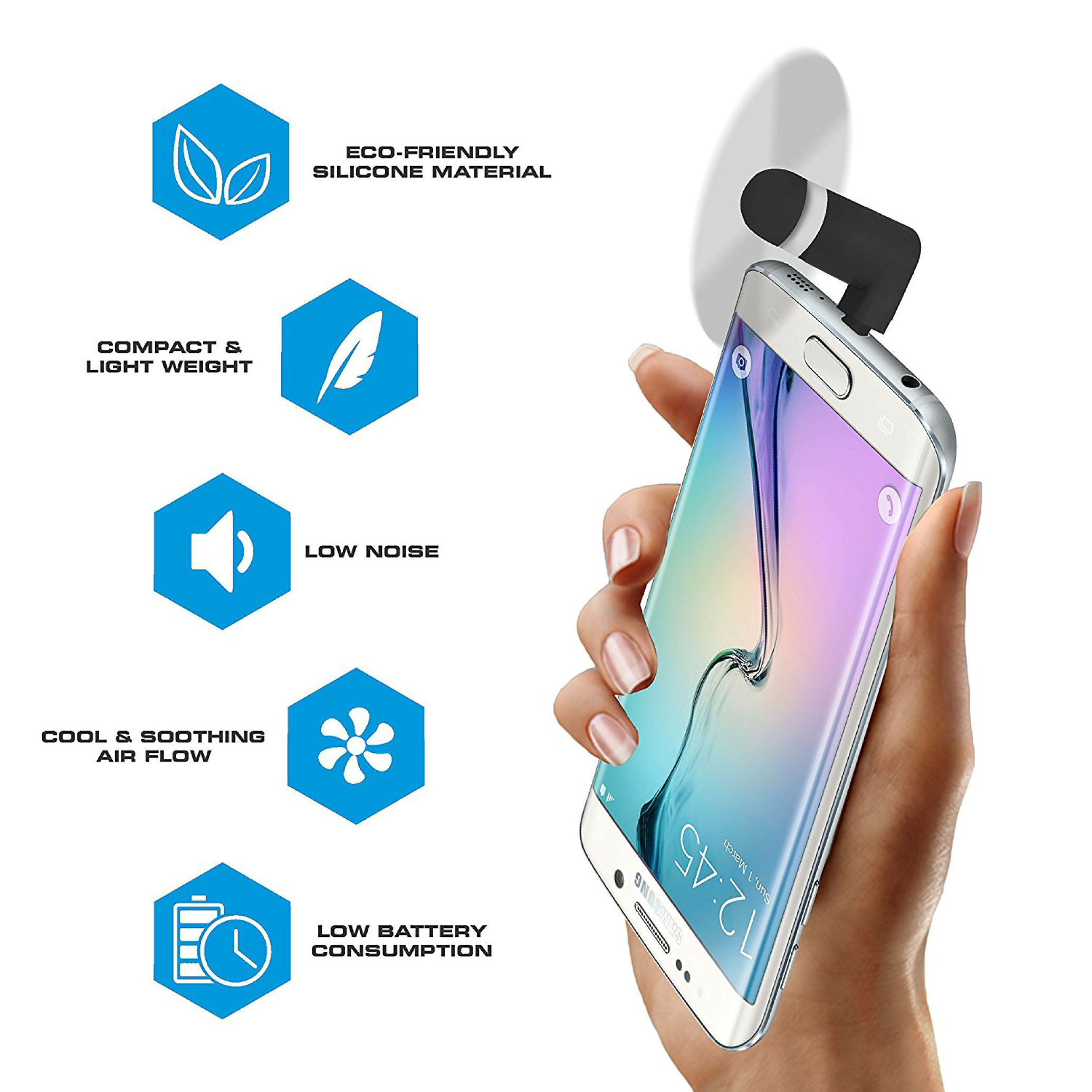 Portable Mute Mini USB Fan Android Mobile Micro USB OTG Flexible Cooling Fan%20(18)