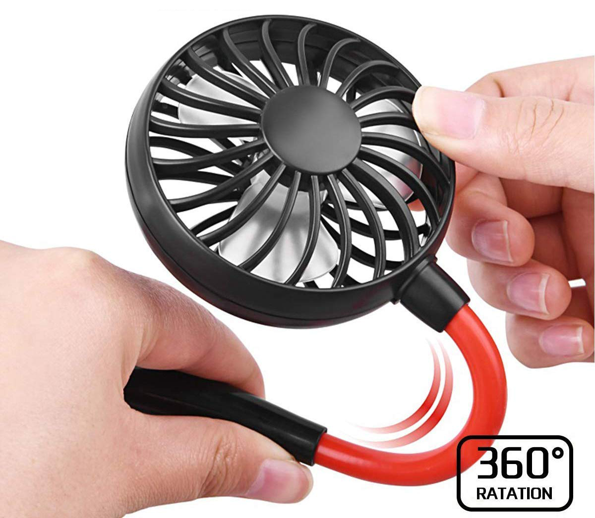 USB Fan Portable 1PC LED Light USB Rechargeable Neckband Lazy Neck Hanging Style Dual Cooling Fan Mini Hand Free Fan%20(6)