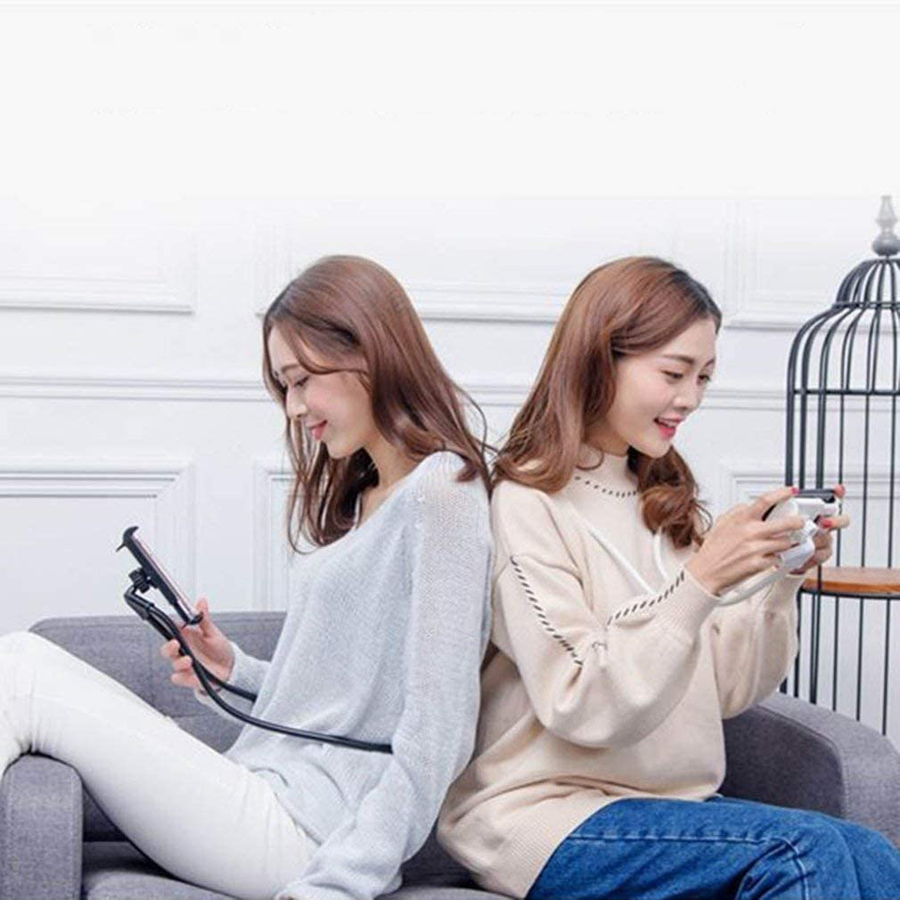 Lazy Neck Phone Holder Cell Mobile Stand Smartphone Flexible Mount Bracket%20(23)
