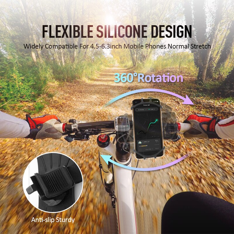 Silicone Motorcycle Bicycle Bike Phone Holder Mount PK H12%20(17)