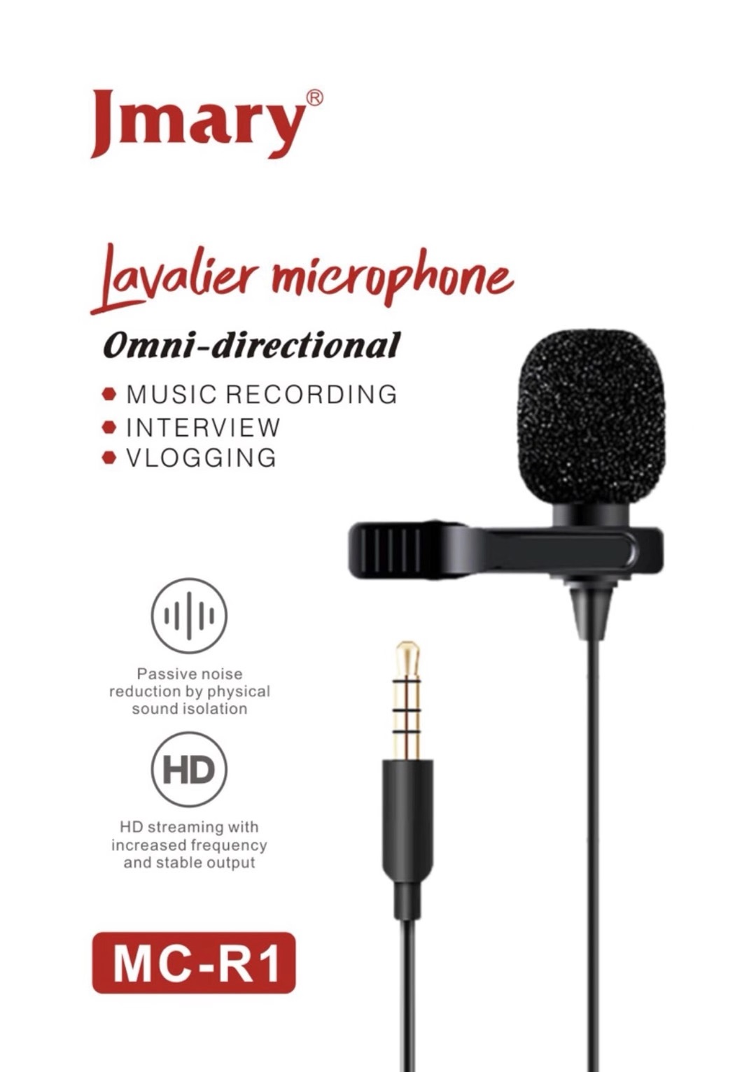 Jmary Lavier Microphone MC R1 Plug and%20play Port 3 5mm%20(16)