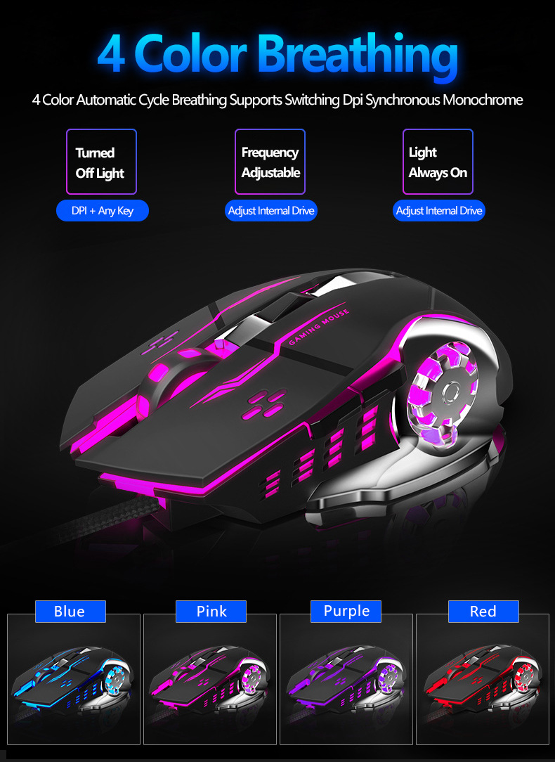 AULA S20 USB Wired Gaming Mouse Programmable 2400DPI Optical Ergonomic Mouse%20(3)