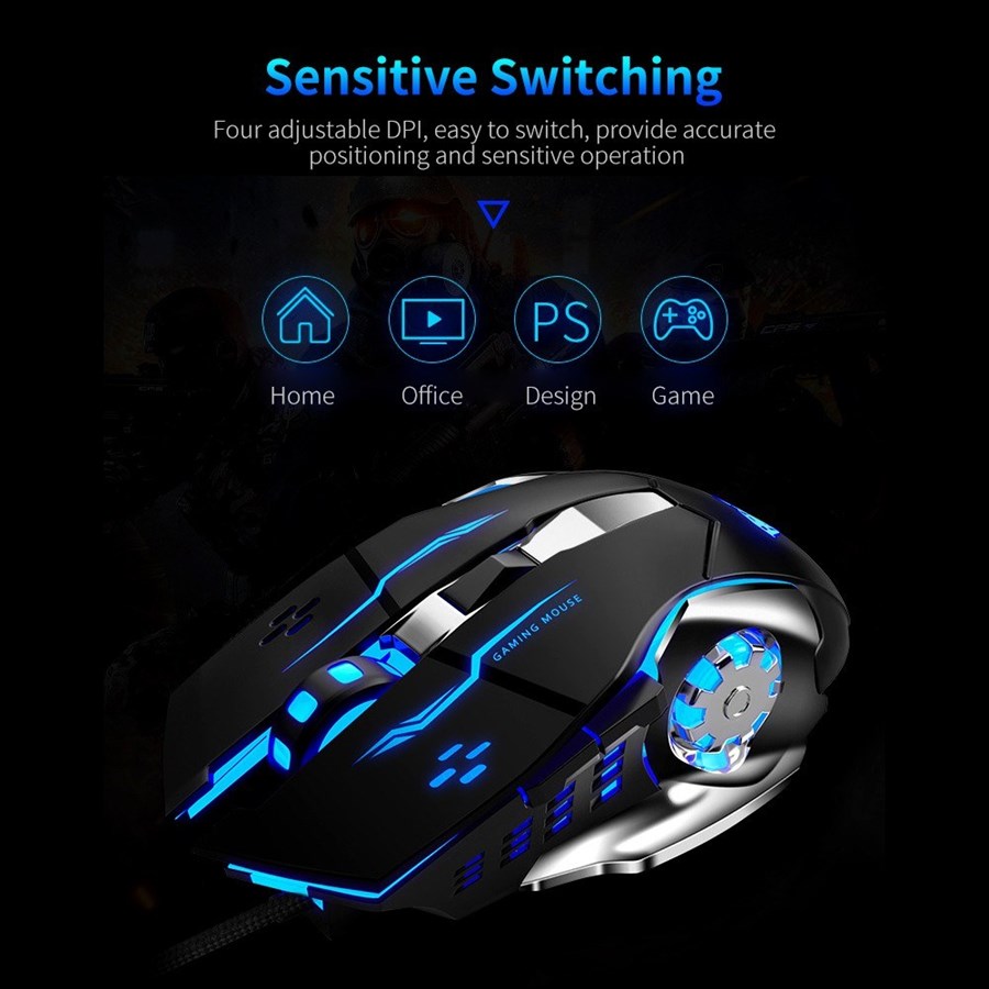 AULA S20 USB Wired Gaming Mouse Programmable 2400DPI Optical Ergonomic Mouse%20(5)