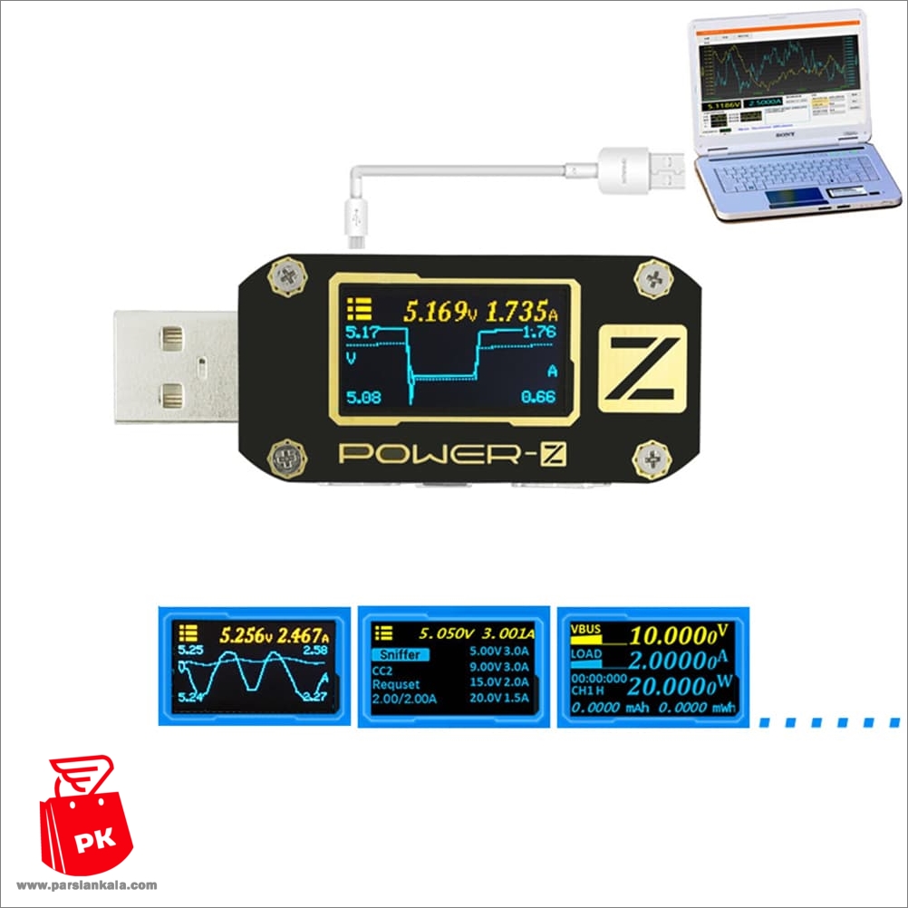 USB Tester Type C QC 3 0 PD USB PD Tester Digital Voltage%20(9) ParsianKala.IR