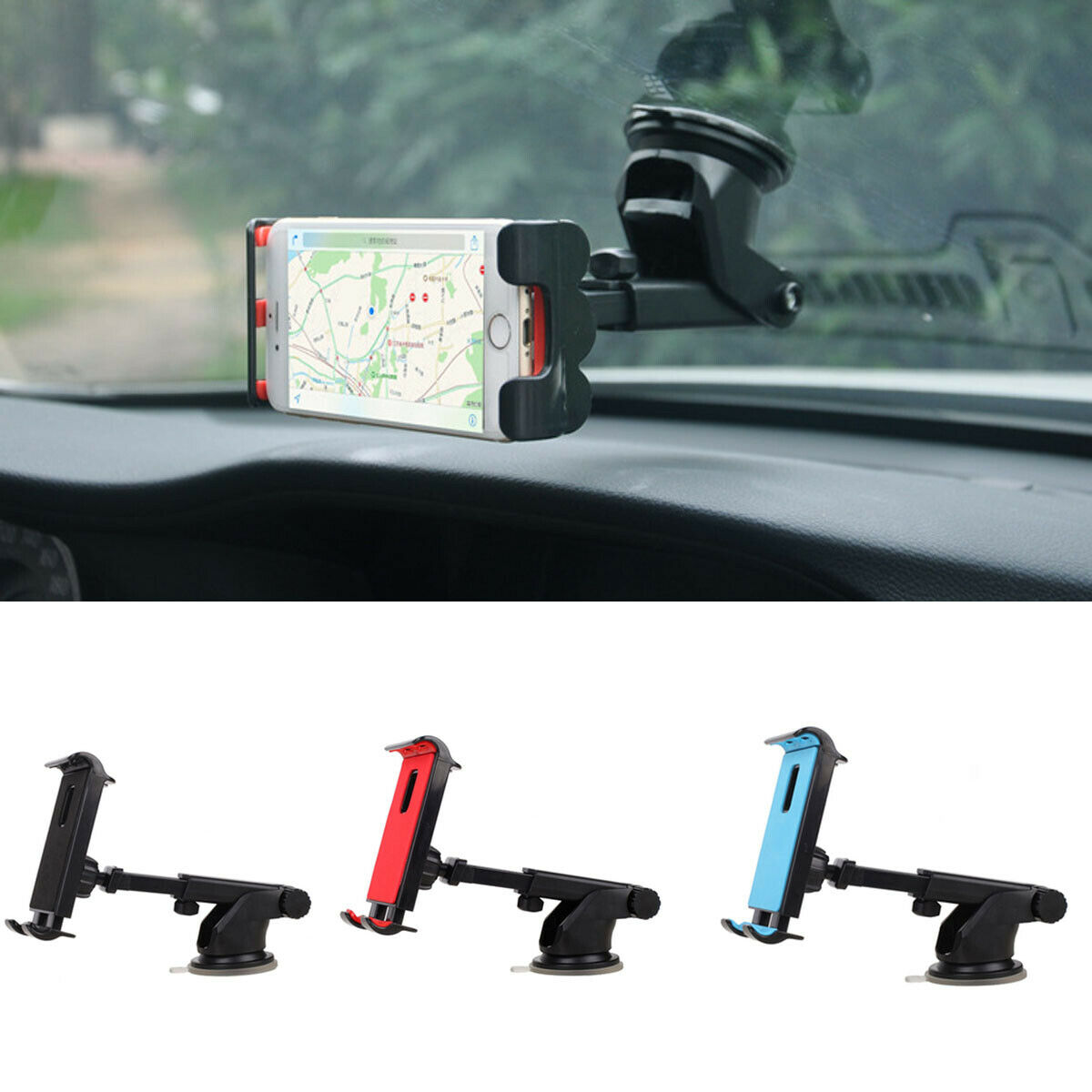 smart long neck phone holder mobile stand for car car mount%20(18)