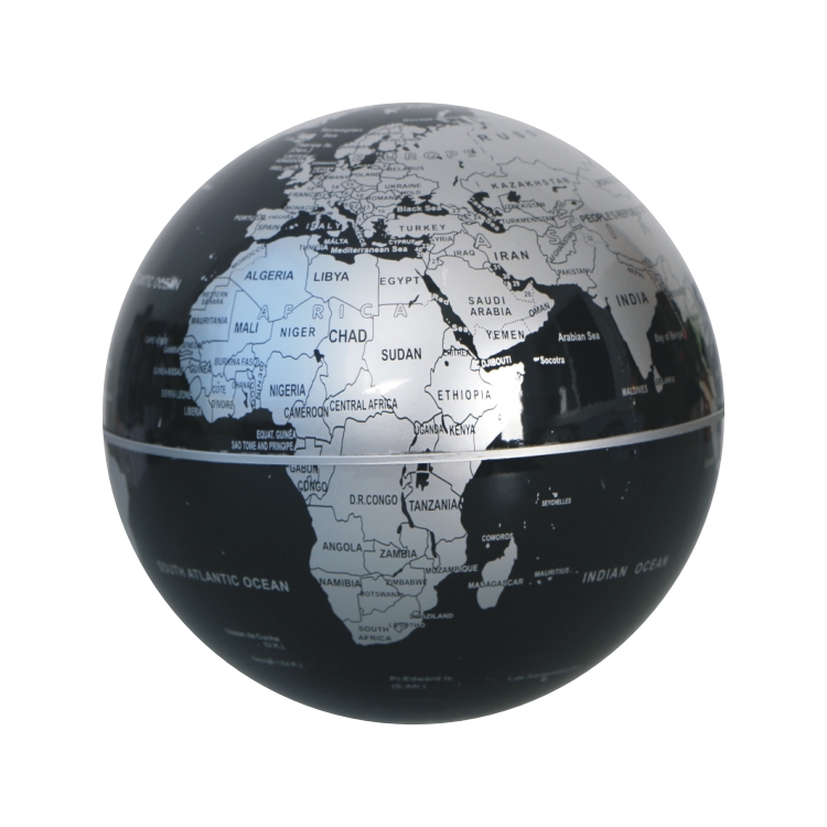 Gift Gold CEStore C Shape Magnetic Levitation Floating World Map Globe%20(5)