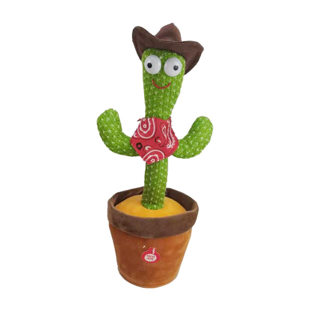 New Electronic Dancing Cactus Singing Talking Dancing Decor for Kid Funny Knitted Fabric Plush Toys%20(10)