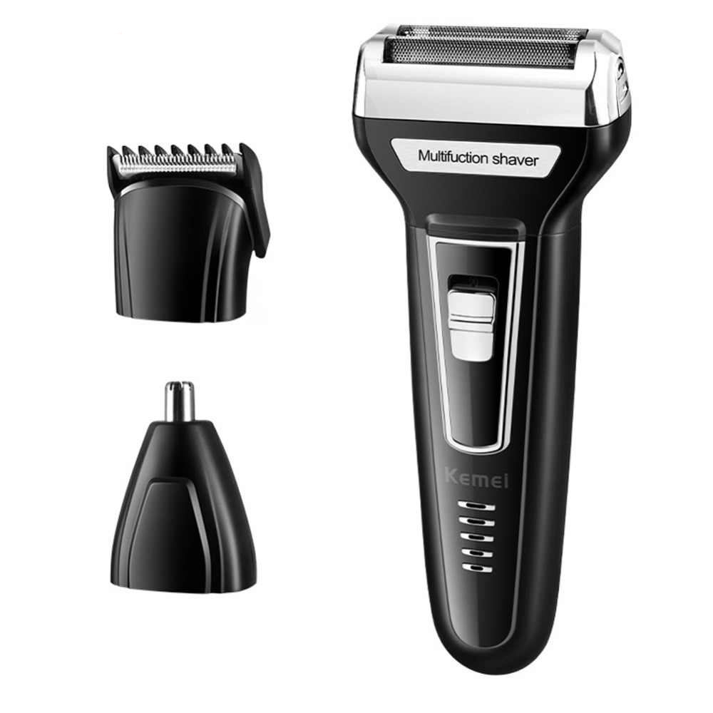 Kemei KM 6559 3 In 1 Multifunction Electric Shaver Hair Clipper Nose Trimmer Dual Blade usb electric shaver (1)