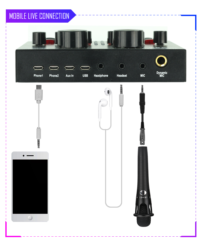 Wholesale professional V8S Sound Card Mobile%20(12)