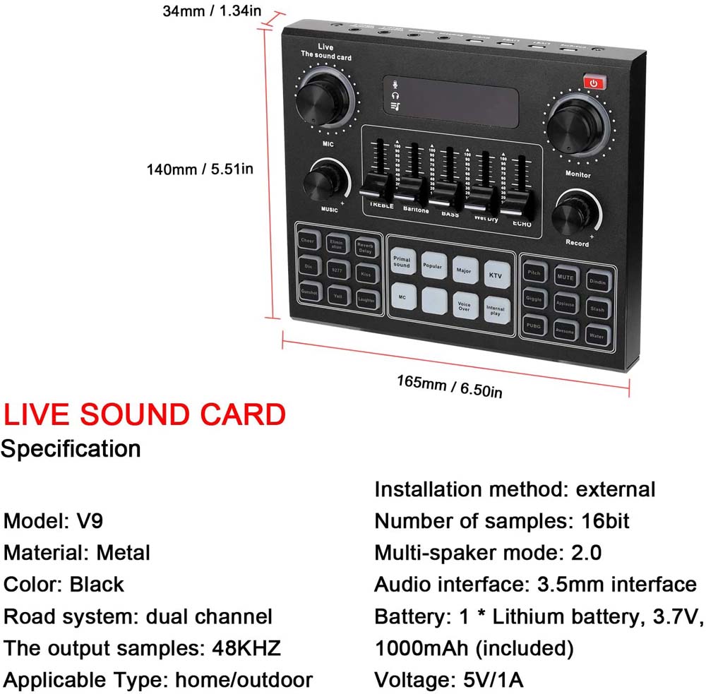 v9 plus professional audio mixer audio usb external sound card%20(6)
