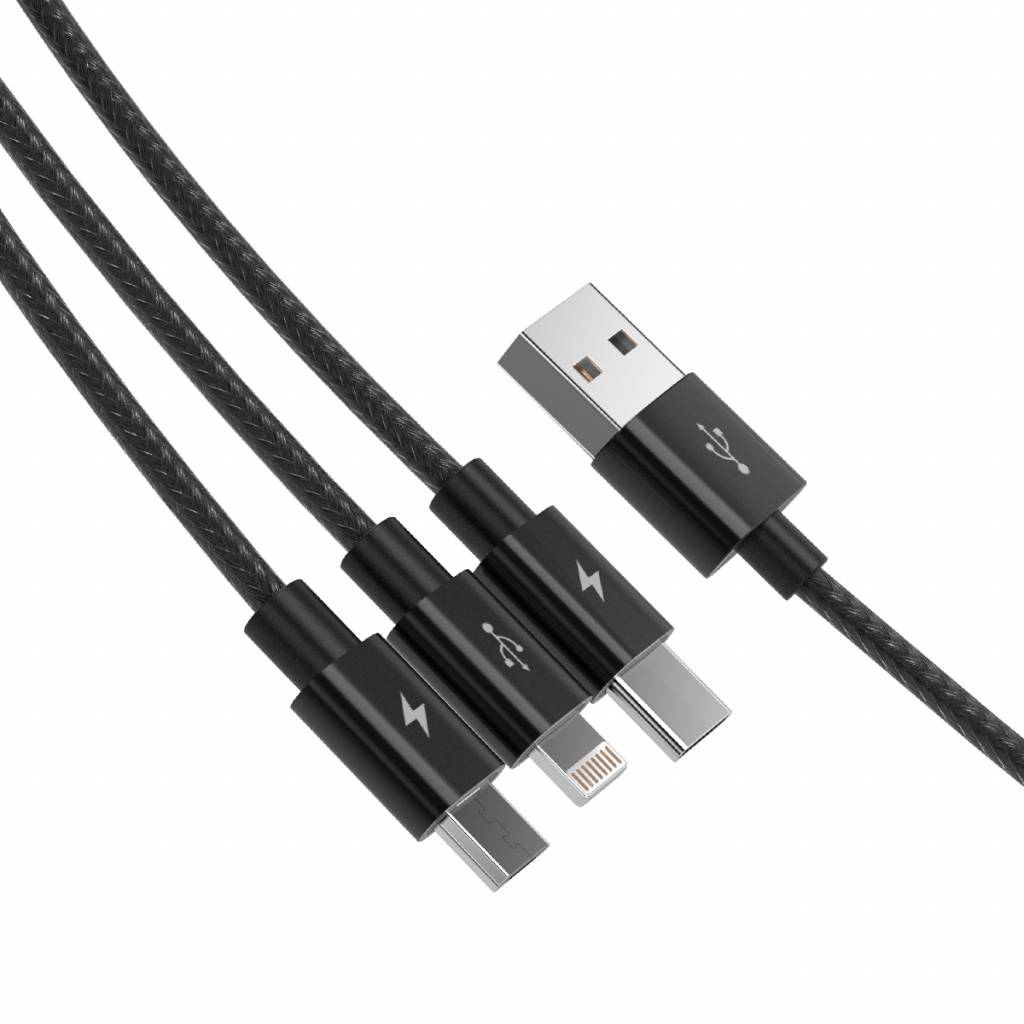 3 in 1 charging cable with Splitter Charging Adapter lightning Micro Type C %20(1)