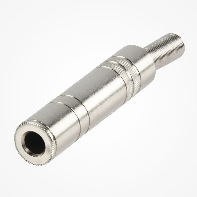6 35mm Metal Stereo Female Jack Connector