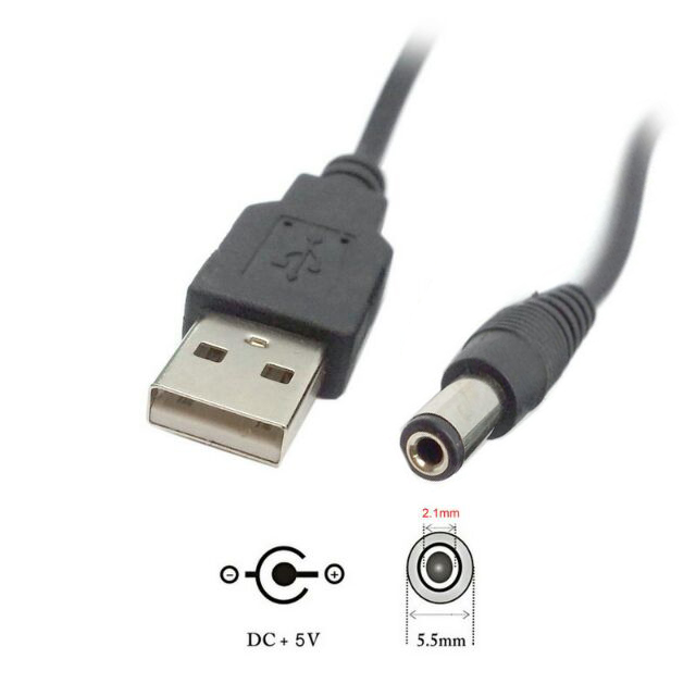 USB Port to 5 5mm 2 1mm 5V DC Barrel Jack Power Cable%20(4)
