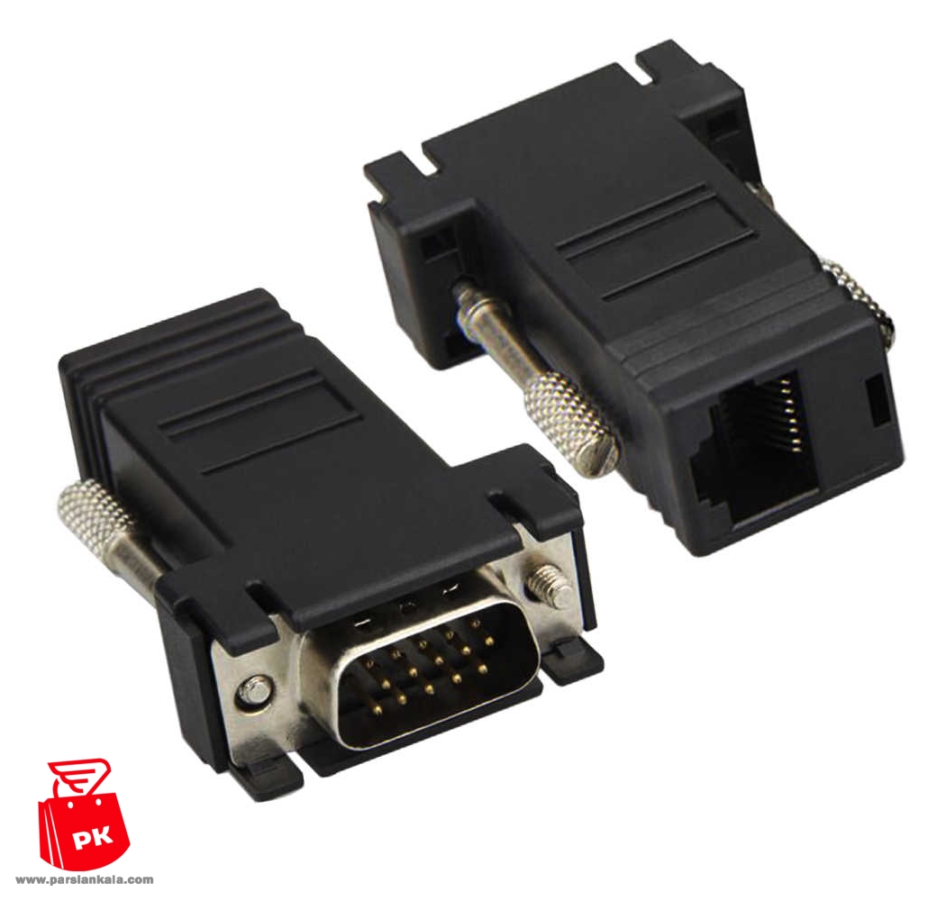 VGA Extender Adapter to LAN CAT5 CAT6 RJ45 Ethernet Cable Converter %20(1)%20 parsiankala
