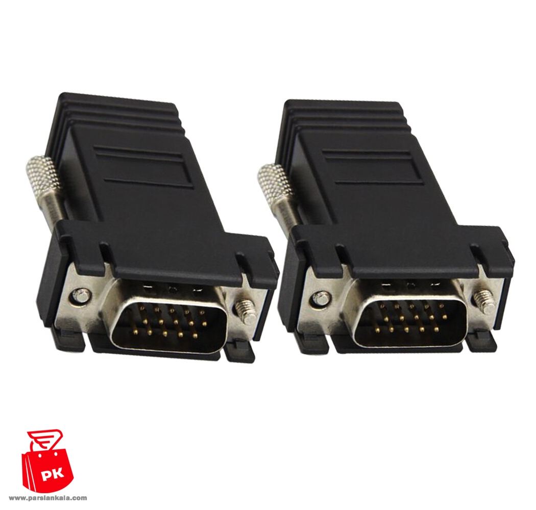 VGA Extender Adapter to LAN CAT5 CAT6 RJ45 Ethernet Cable Converter %20(5)%20 parsiankala
