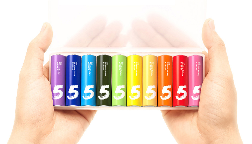 Xiaomi ZI5 Alkaline Battery Rainbow Colorful AA 1 5V Batteries%20(8)