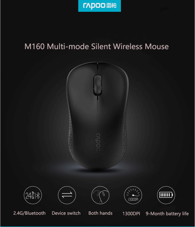 Rapoo M160 Wireless Mouse%20(7)