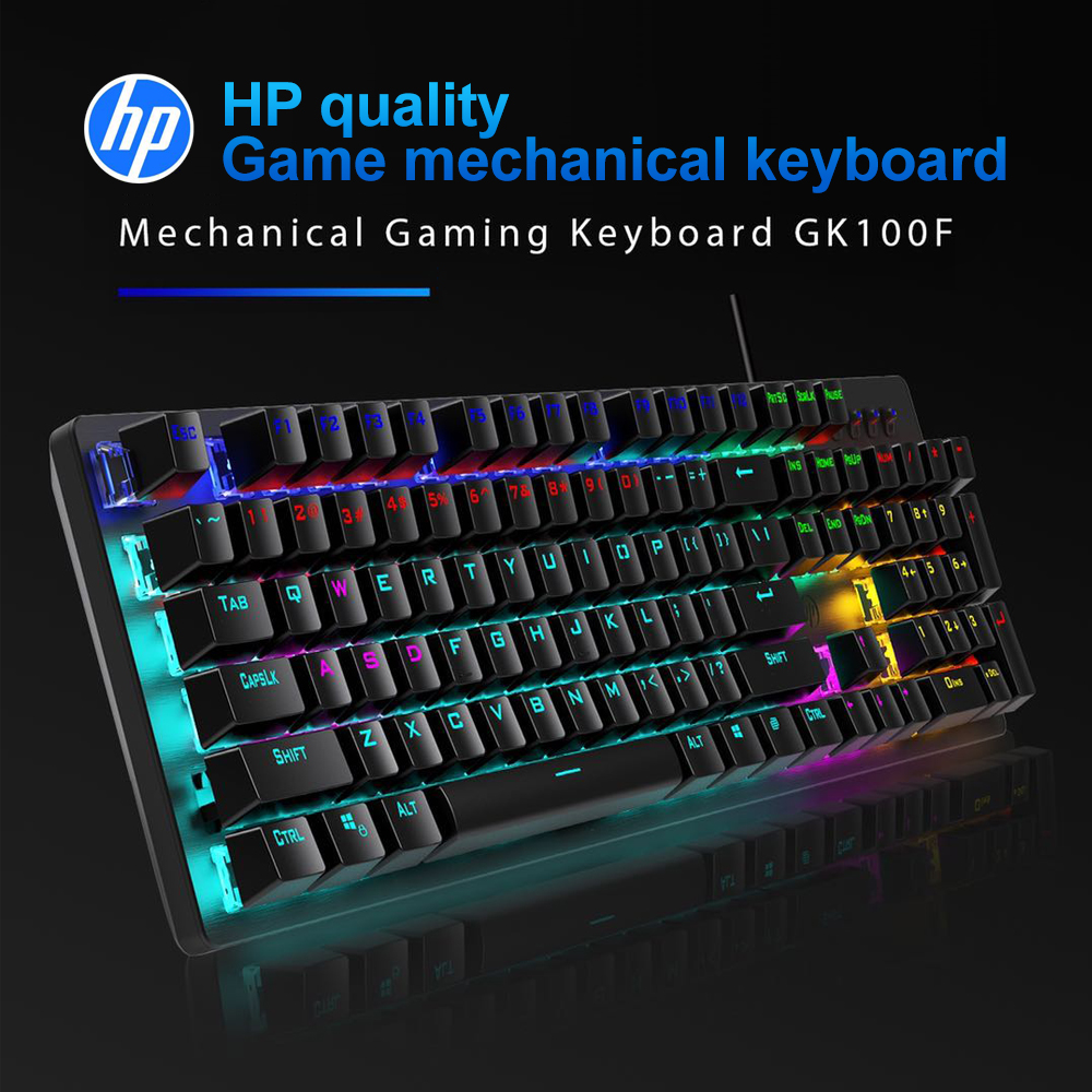 کیبورد گیمینگ مکانیکال HP GK100F RGB