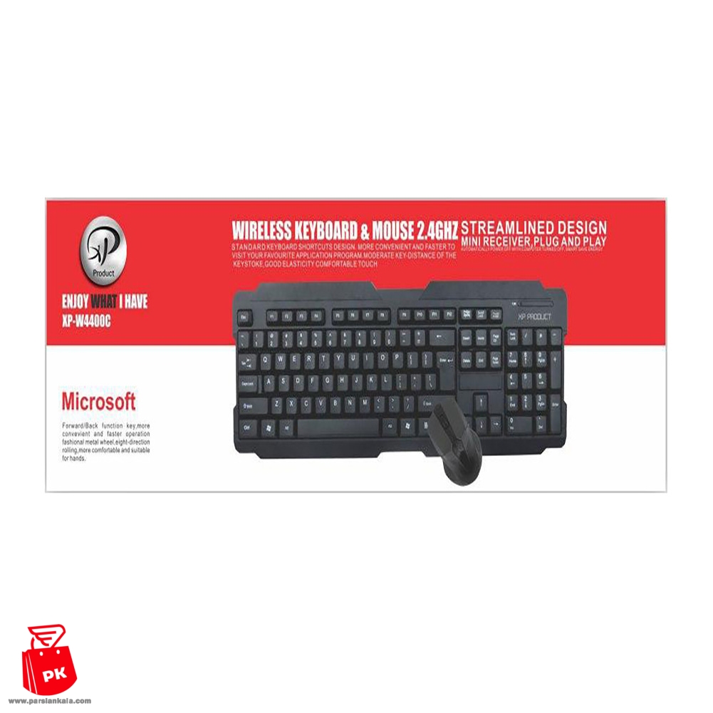 keyboard and mouse wireless XP 4400C parsiankala.com