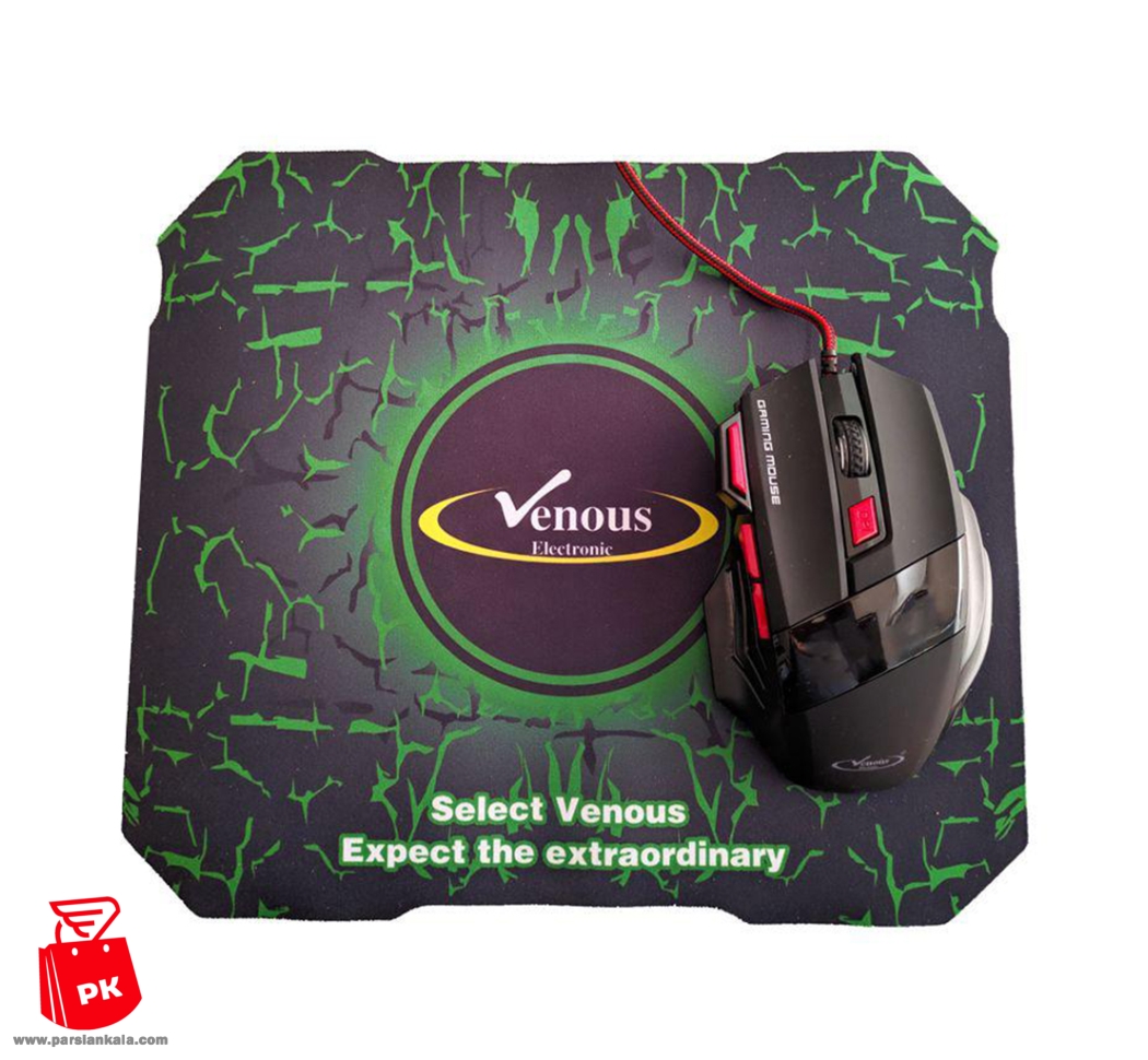 venous pv mvg836 gaming mouse with mousepad parsiankala.com