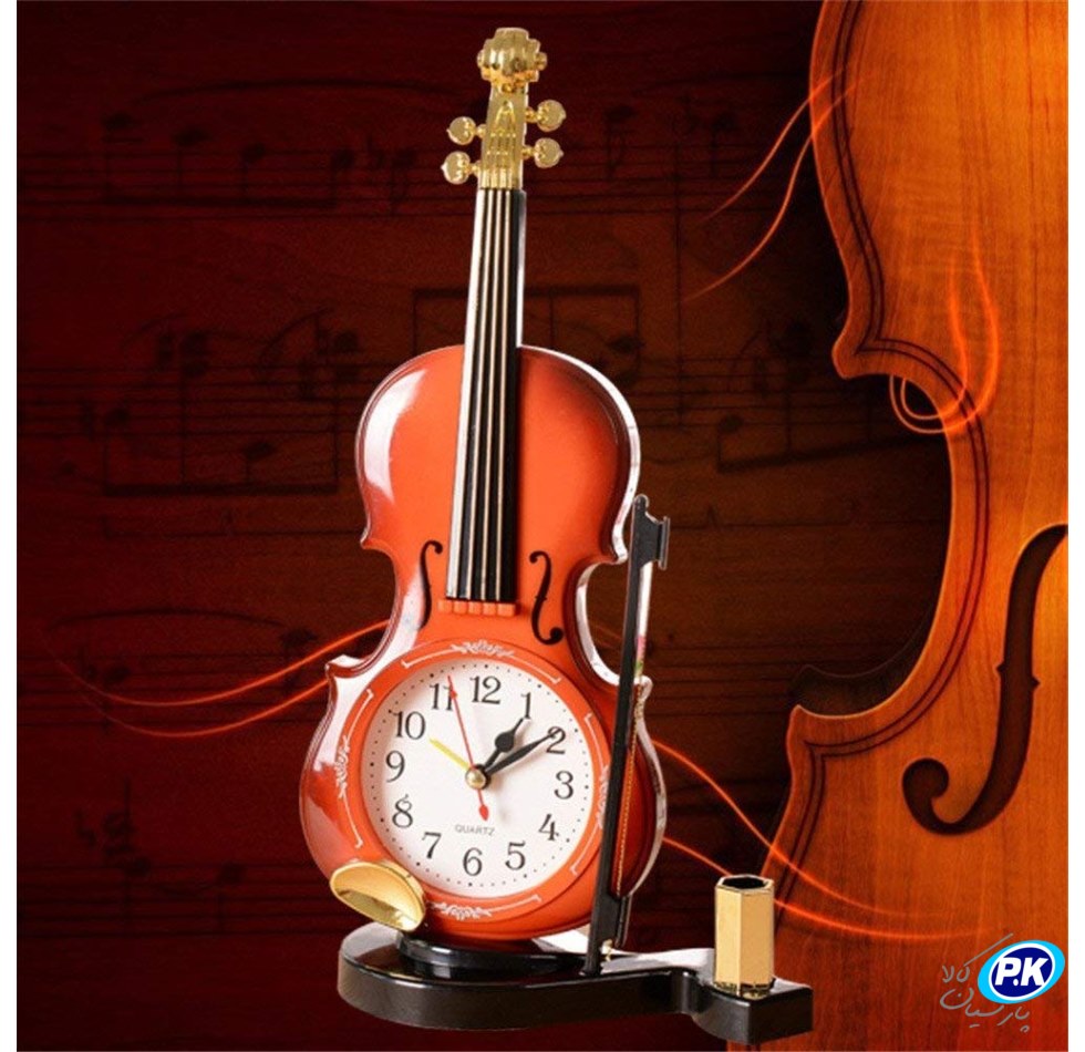 Table Clock Violin Clock%20%20(3) parsiankala.com