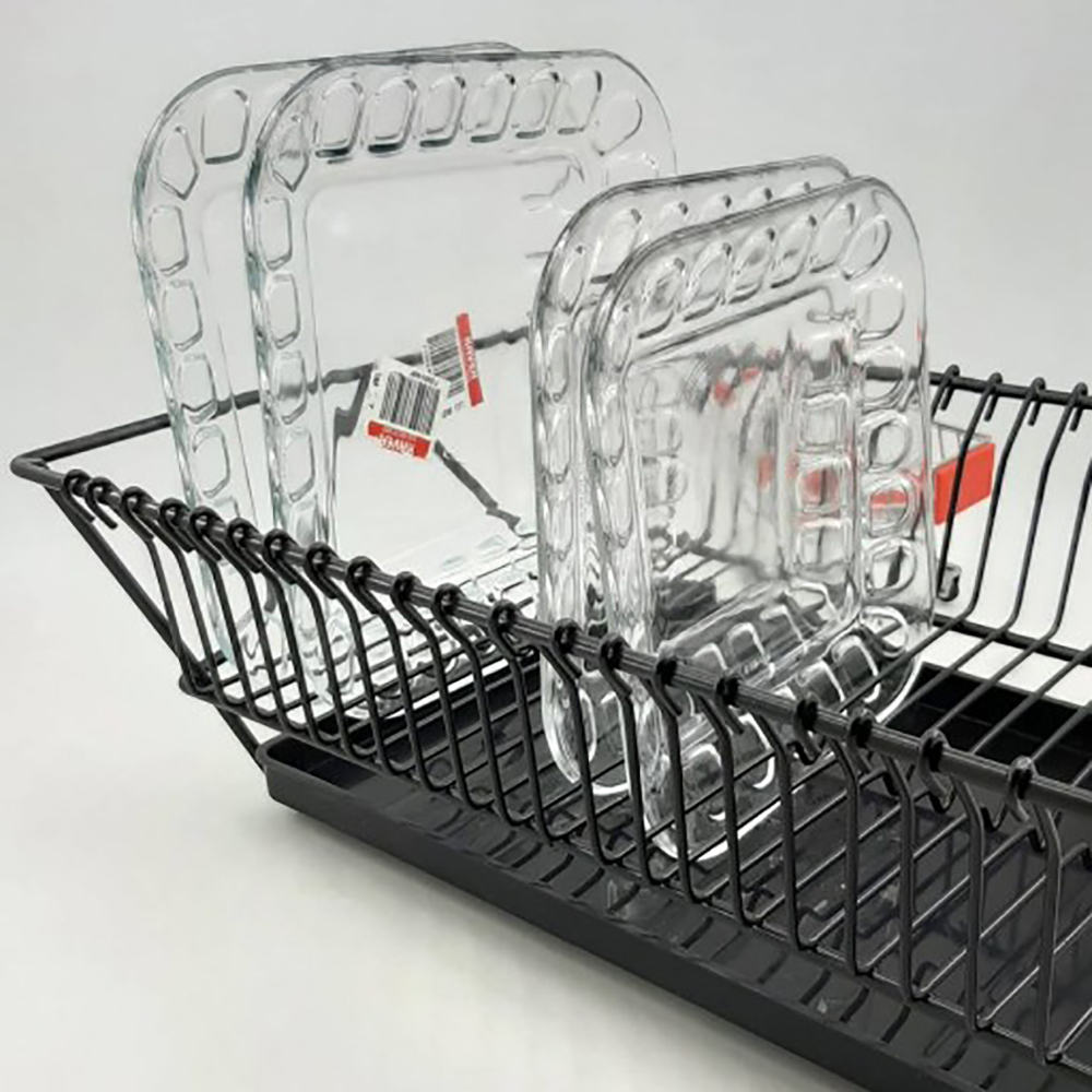 dish drainer rack crockery cutlery plate glass holder kitchen (1)