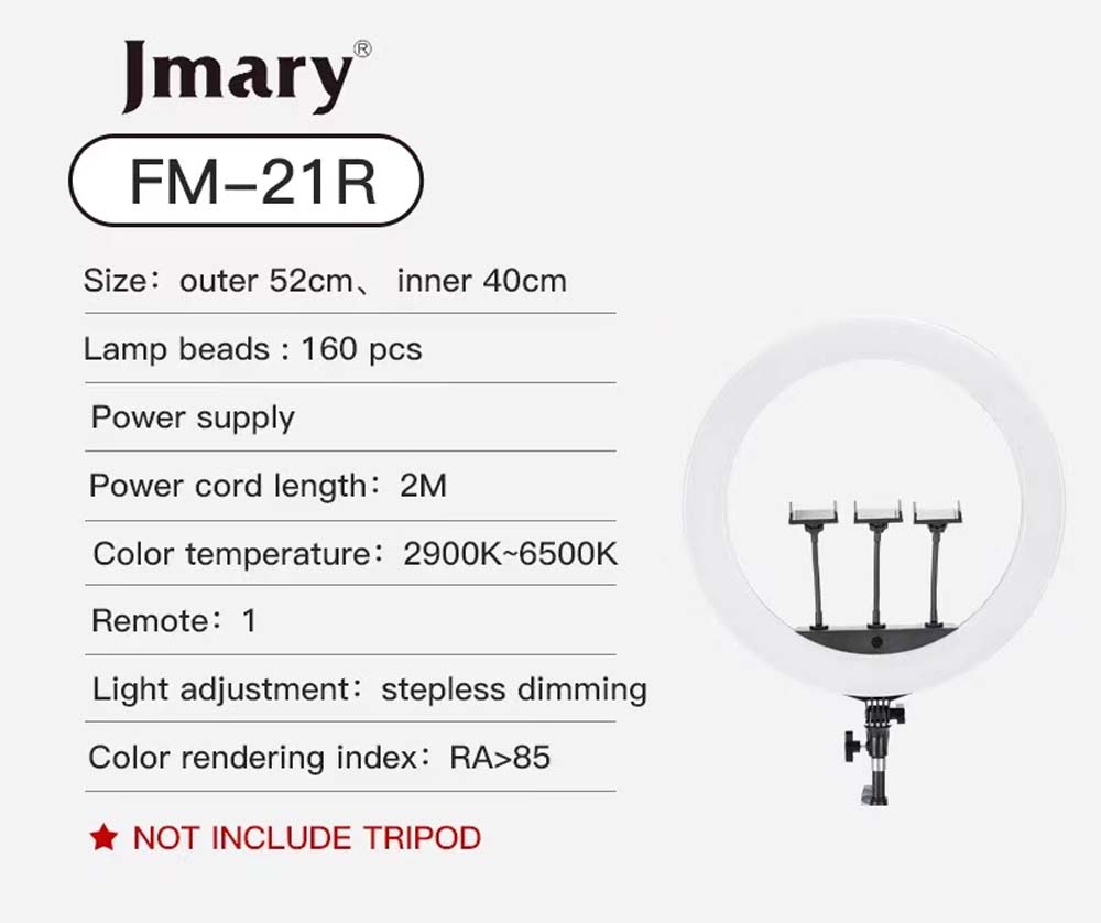 Jmary FM %252021R 21inch Selfie RingLight without stand%20(1)