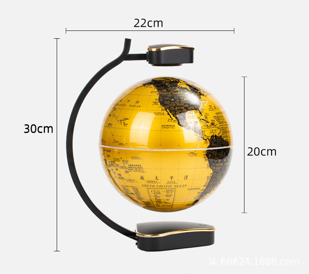 8 inch Magnetic Levitation Globe Office Home Creative Gift Ornament Suspended Lamp (7)