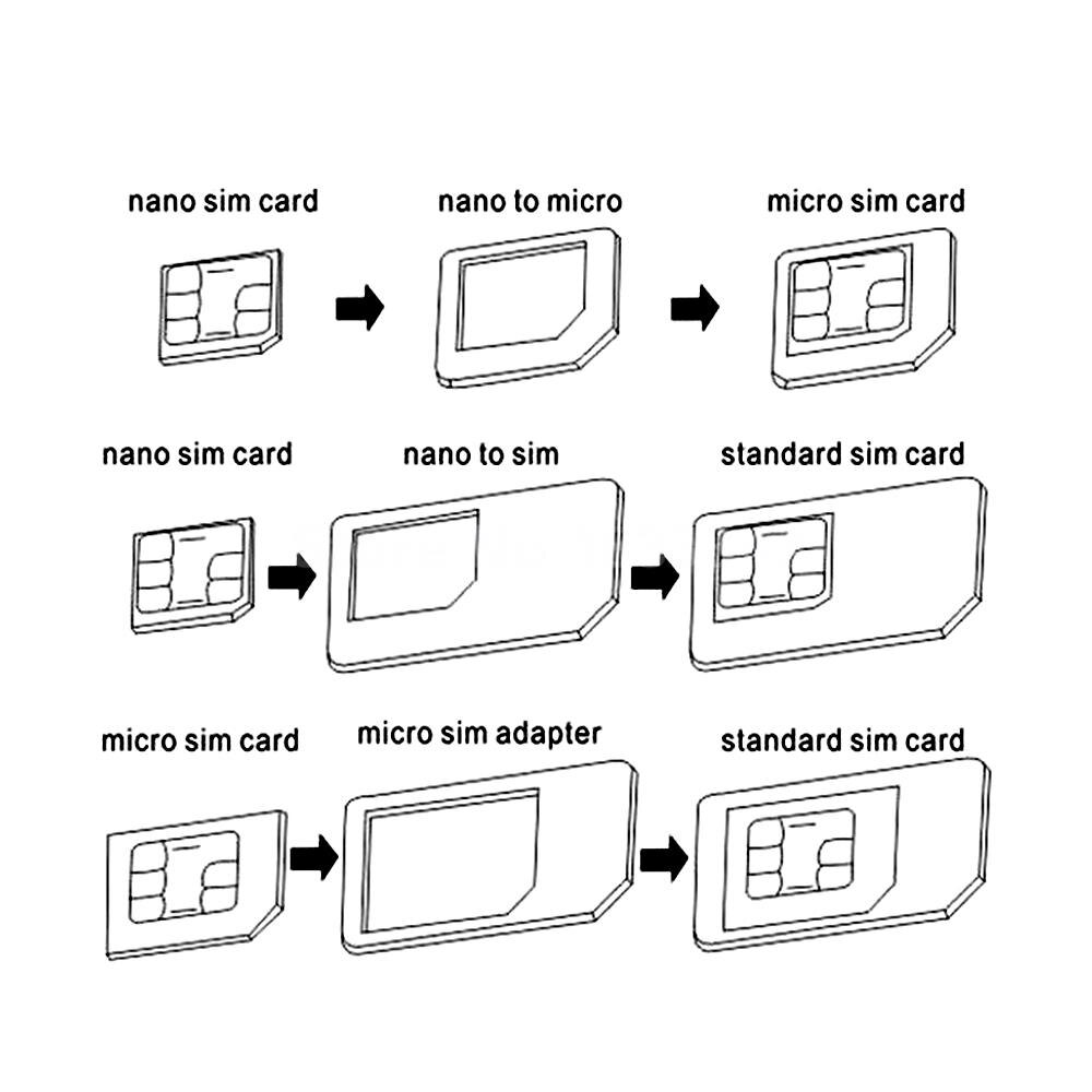 4 1 noosy micro nano sim card adapter Noosy Card Adapter Kits Micro%20(8)