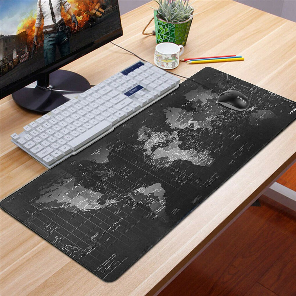 Large Gaming Mouse PadMouse Control Version The World Map Mouse Mat Desk Pad Keyboard Pad Game%20(1)