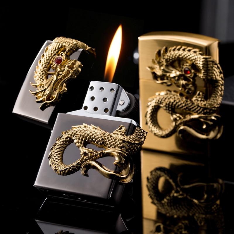 luxury torch turbo lighter golden dragon%20(10)