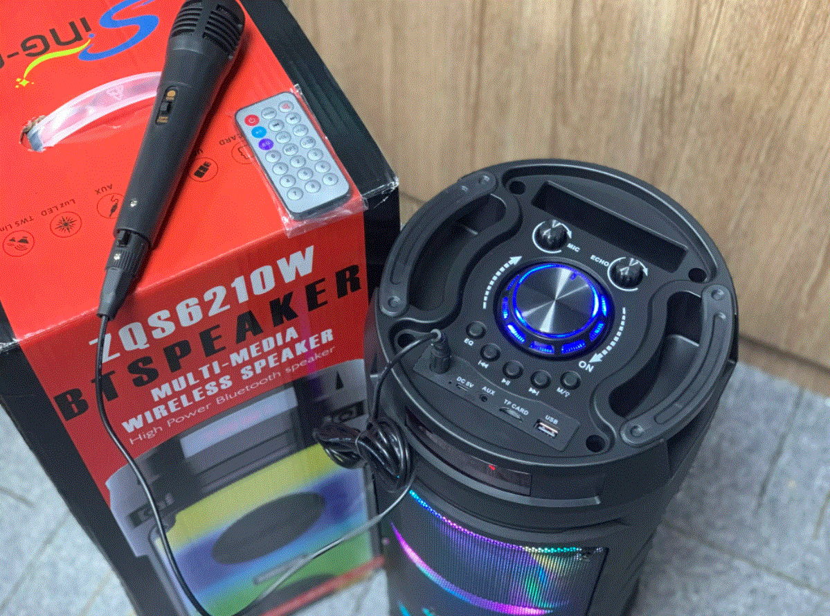 ZQS 6210W High Sound Subwoofer 30W party speaker bluetooth dj Karaoke%20(3)