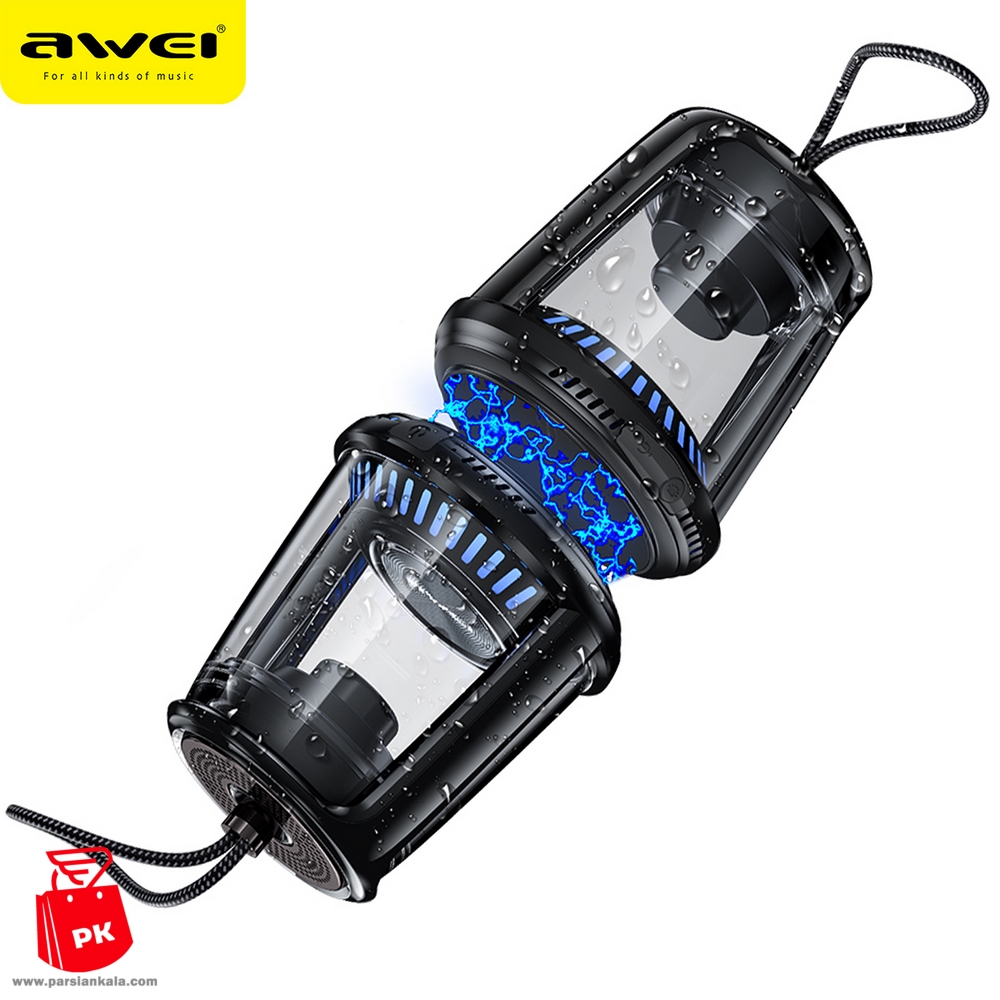 awei y666 5w portable outdoor oil lamp type bluetooth speaker%20(10) ParsianKala.com