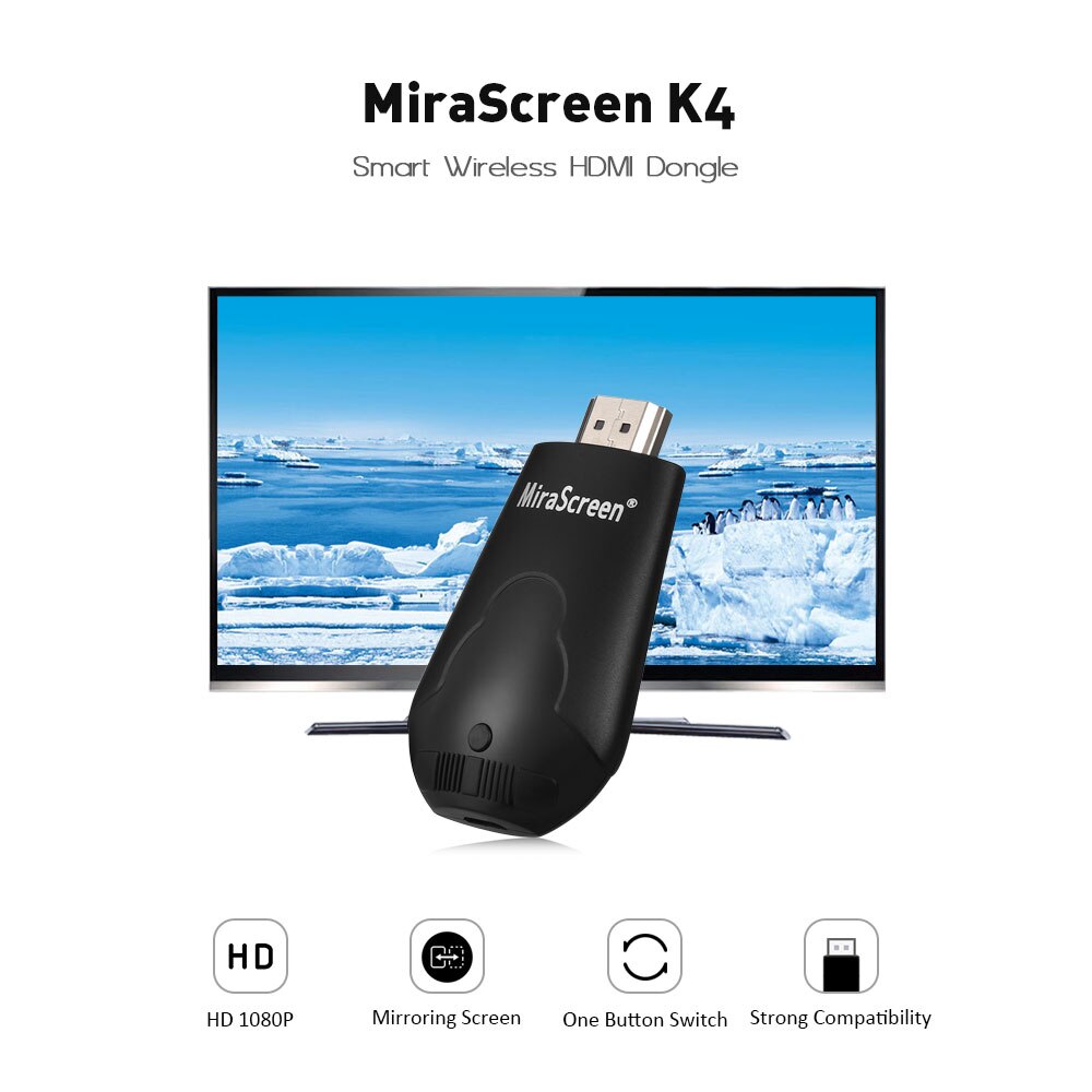 MiraScreen K4 Wireless HDMI Dongle 1080P HD Display Receiver Miracast Airplay Online Mirroring TV Stick%20(9)