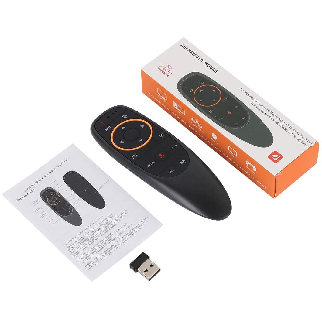 g10 voice remote control 2 4g wireless air mouse usb receiver for smart tv%20(3)