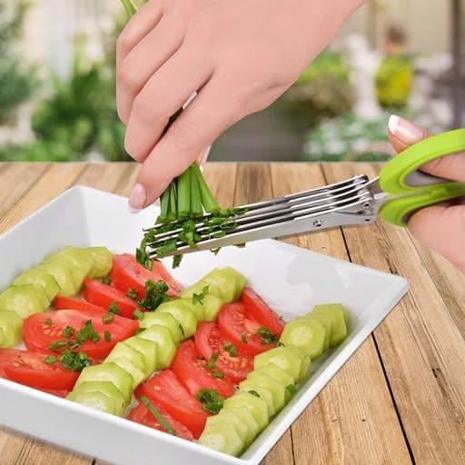 Kitchen 5 Layers Cutter Manual Cooking Tool Stainless Steel 1