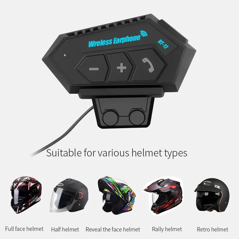 wireless earphone helmet buetooth BT 12 2