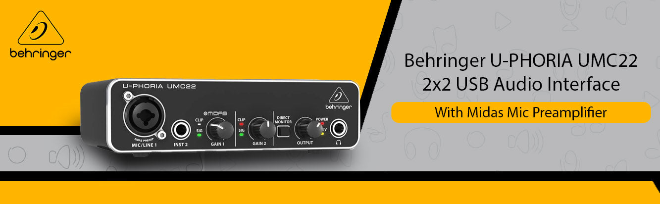 Behringer UMC22 Audio Interface 1