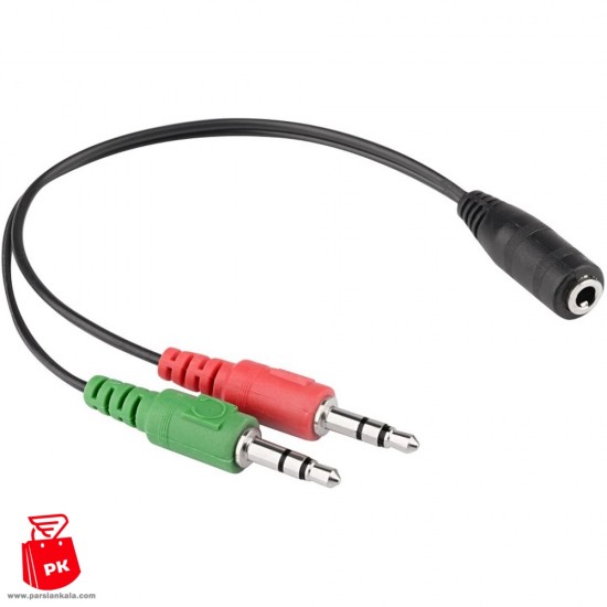 2 In 1 Cable Adapter Splitter 3 5 mm Audio Earphone Headset to 2 Female Jack Headphone 2 ParsianKala.com 550x550 1