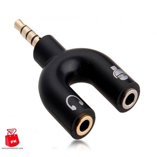 3.5mm Male to 2 Female Jack Audio with Headset Microphone 18 parsiankala.com 550x550 1