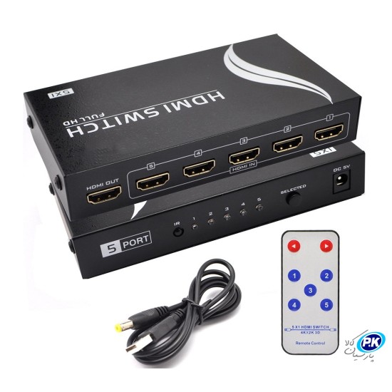 5Ports HDMI Switch 1 parsiankala.com