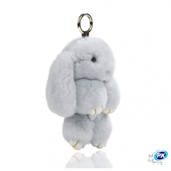 Easter Bunny Doll Keychain Soft Cute Rex Rabbit 10 parsiankala.com 550x550 1