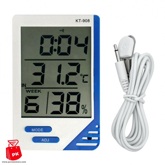 Electronic Digital LCD Thermometer Hygrometer Temperature Humidity Meter KT 908 2 ParsianKala.ir 550x550 1