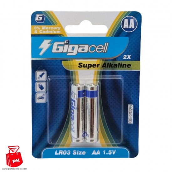 Gigacell Super Alkaline AA Battery Pack of 2 ParsianKala.com 550x550 1