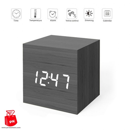 LED Digital Wooden Alarm Clock 3 ParsianKala.ir 550x550 1